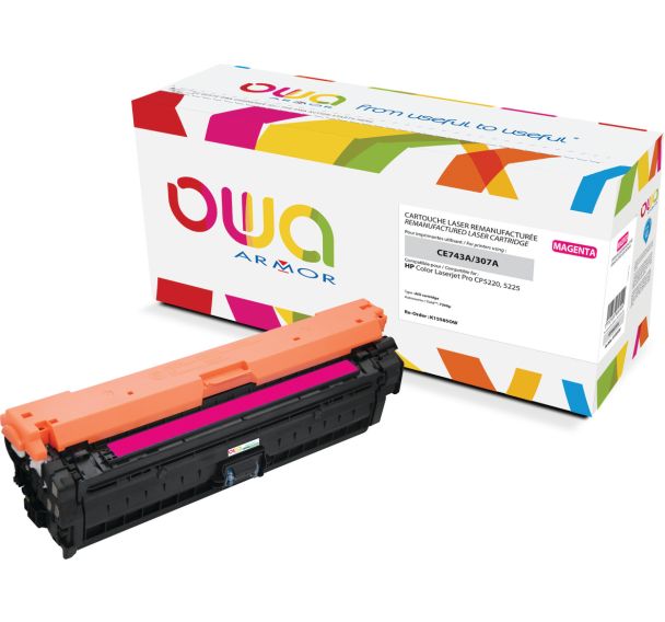 Toner remanufacturé HP CE743A - OWA