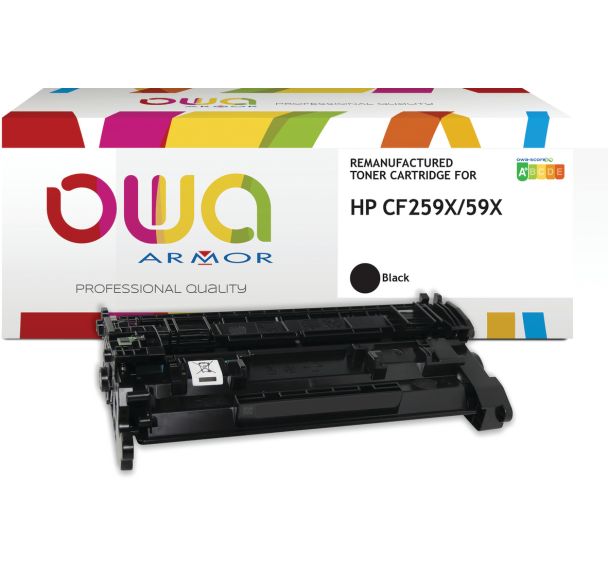 Toner remanufacturé HP CF259X - Noir