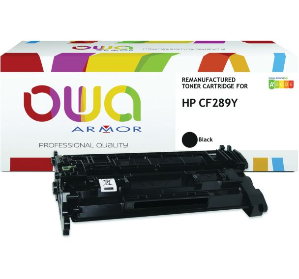 Toner remanufacturé HP CF289Y - Noir