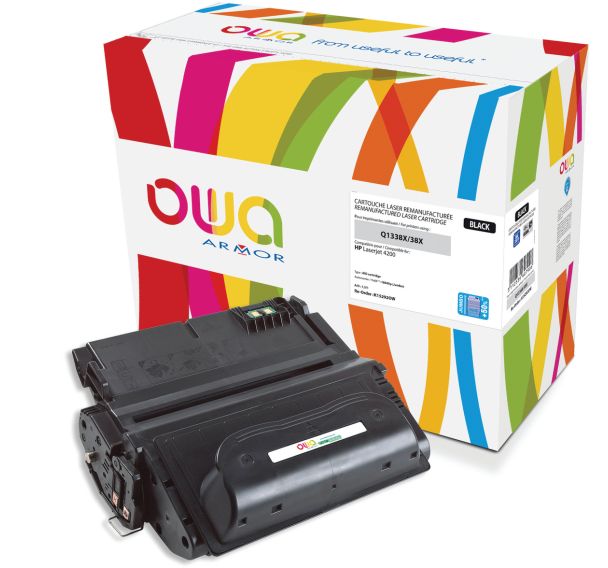 Toner remanufacturé HP Q1338A - Noir - Haute capacité