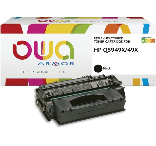 Toner remanufacturé HP Q5949X - Noir