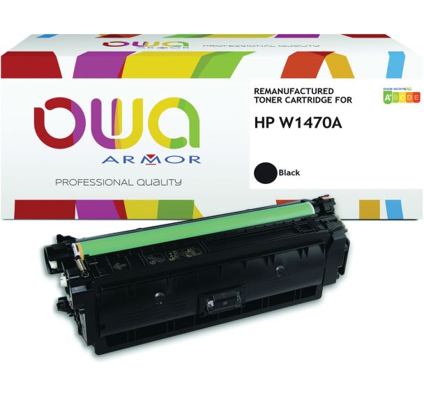 Toner remanufacturé HP W1470A - Noir