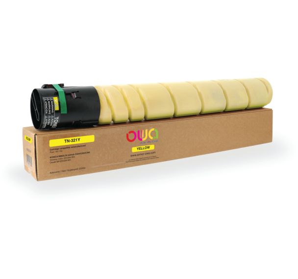 Toner remanufacturé KONICA MINOLTA TN-321 Y - OWA