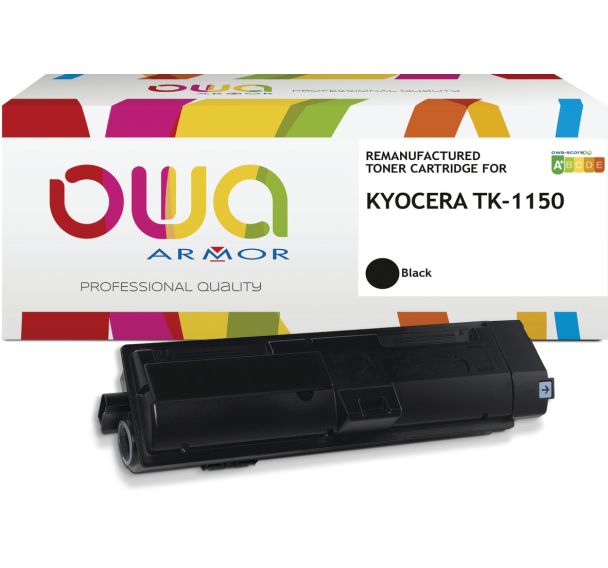 Toner remanufacturé KYOCERA TK-1150 - Noir - 6000 pages