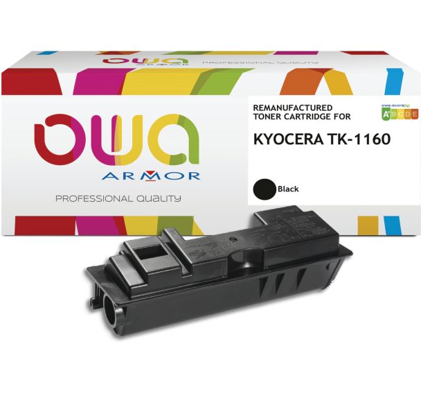 Toner remanufacturé KYOCERA TK-1160 - Noir - 7200 pages