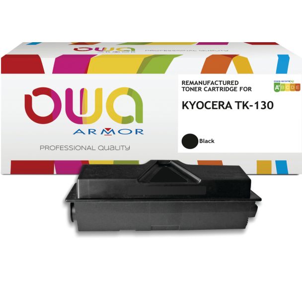 Toner remanufacturé KYOCERA TK-130 - Noir - 7200 pages