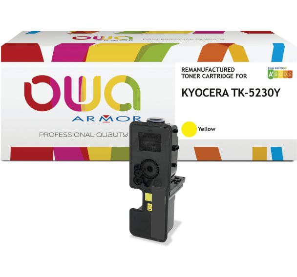 Toner remanufacturé KYOCERA TK-5230 Y - OWA
