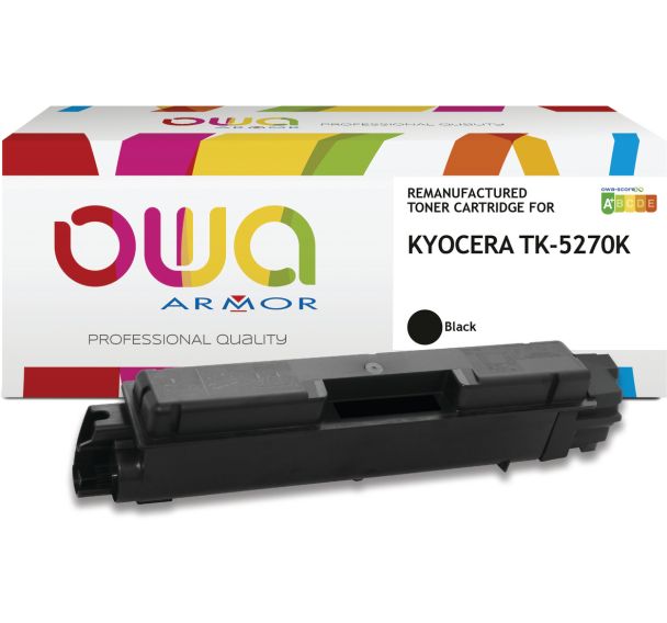 Toner remanufacturé KYOCERA TK-5270 K - OWA