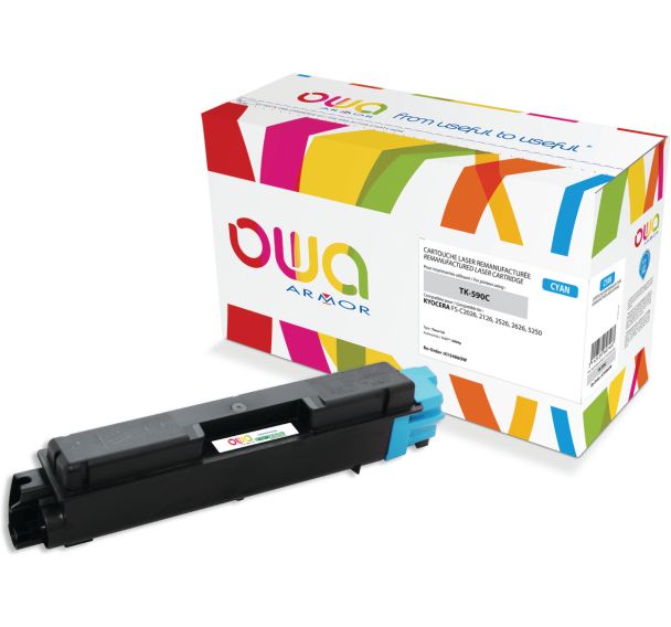 Toner remanufacturé KYOCERA TK-590 C - OWA