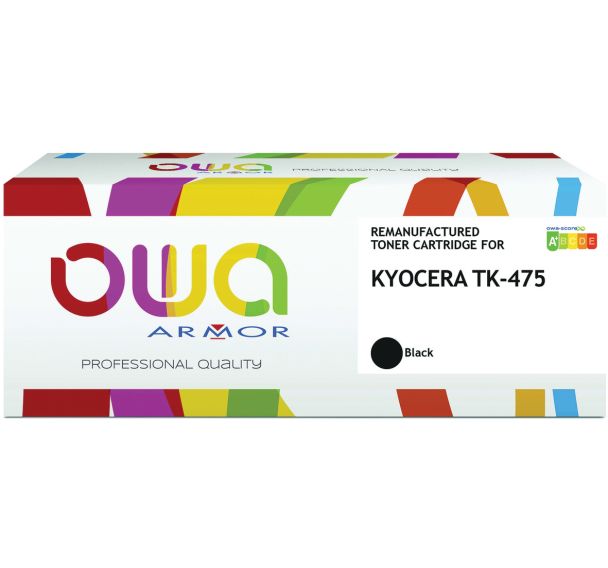 Toner remanufacturé Kyocera TK475 - Noir