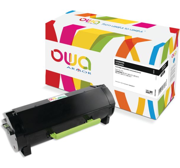 Toner remanufacturé LEXMARK 51B2H00 - OWA
