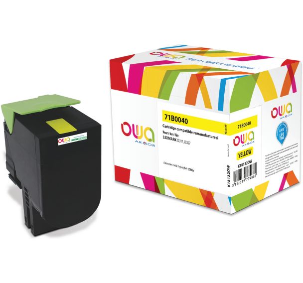 Toner remanufacturé LEXMARK 71B0040 - OWA