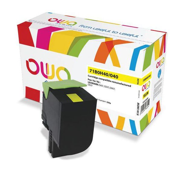 Toner remanufacturé LEXMARK 71B0H40 - 71B0040 - OWA