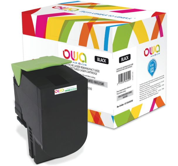 Toner remanufacturé LEXMARK 80C2SKE - 80C2SK0 - OWA