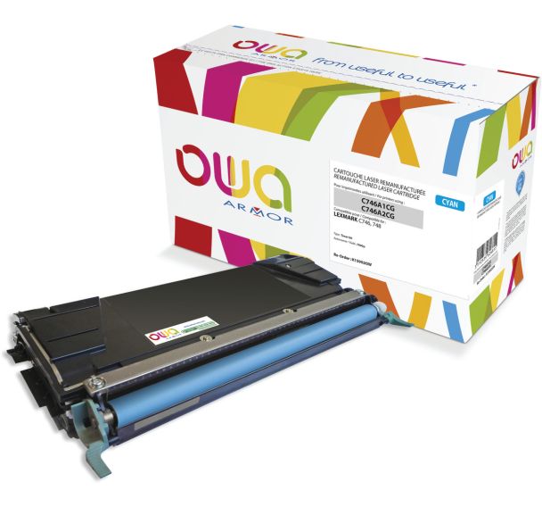 Toner remanufacturé LEXMARK C746A2CG - C746A1CG - OWA