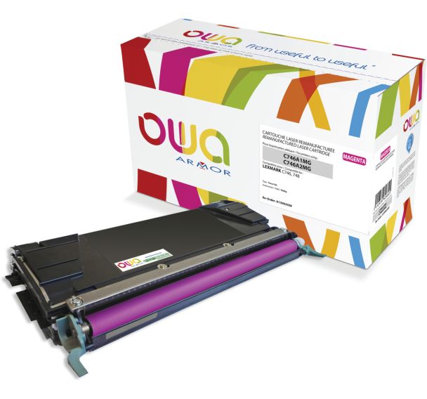 Toner remanufacturé LEXMARK C746A2MG - C746A1MG - OWA