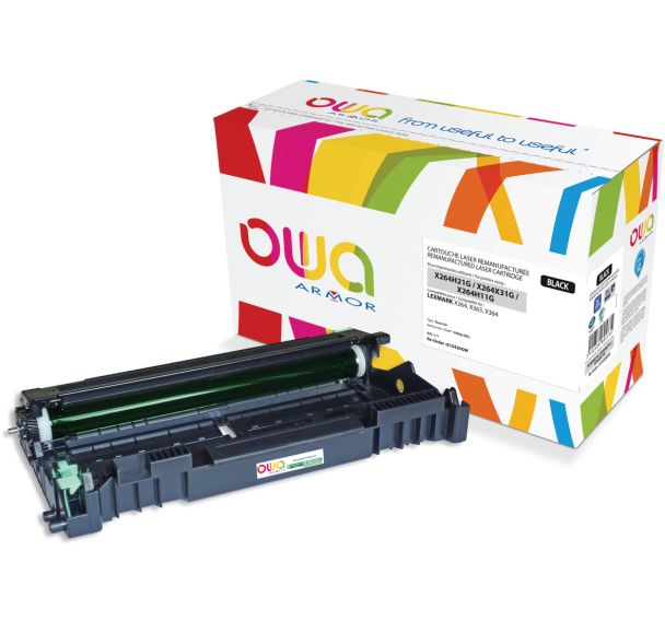 Toner remanufacturé LEXMARK X264H21G - X264H31G - X264H11G - OWA