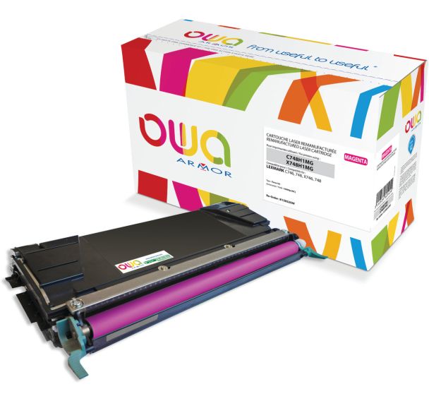 Toner remanufacturé LEXMARK X748H1MG - C748H1MG - OWA
