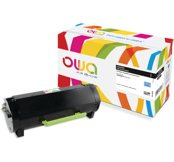 Toner remanufacturé Lexmark 50F2U00-50F2U0E - Noir