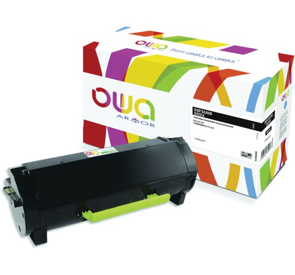 Toner remanufacturé Lexmark 50F5U00 - Noir