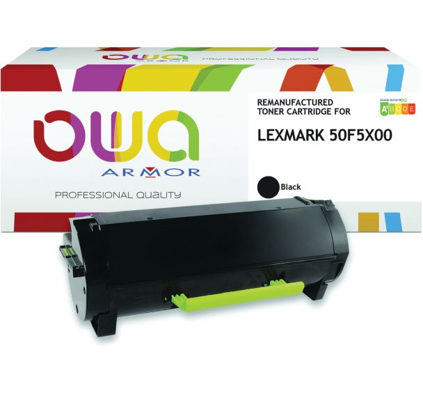 Toner remanufacturé Lexmark 50F5X00 - Noir