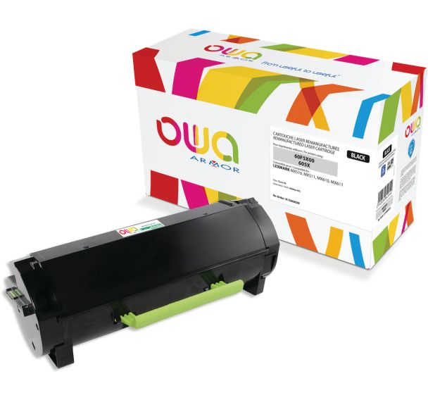 Toner remanufacturé Lexmark 60F5X00 - Noir