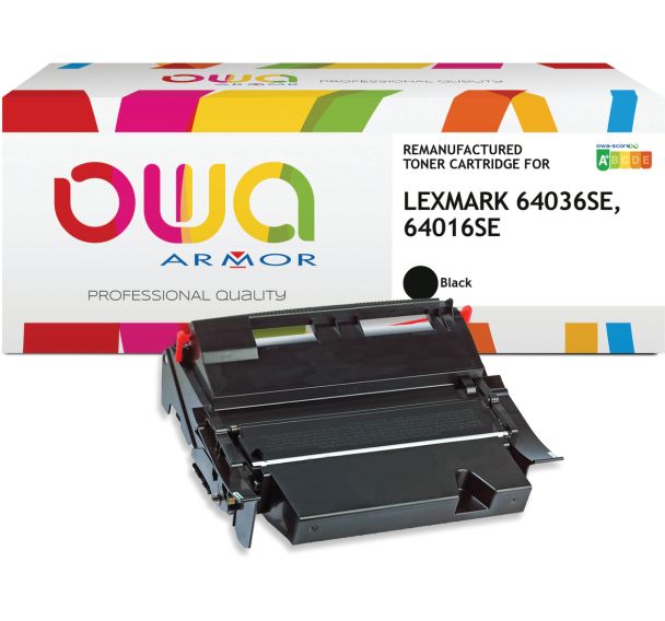 Toner remanufacturé Lexmark 64036SE-64016SE - Noir