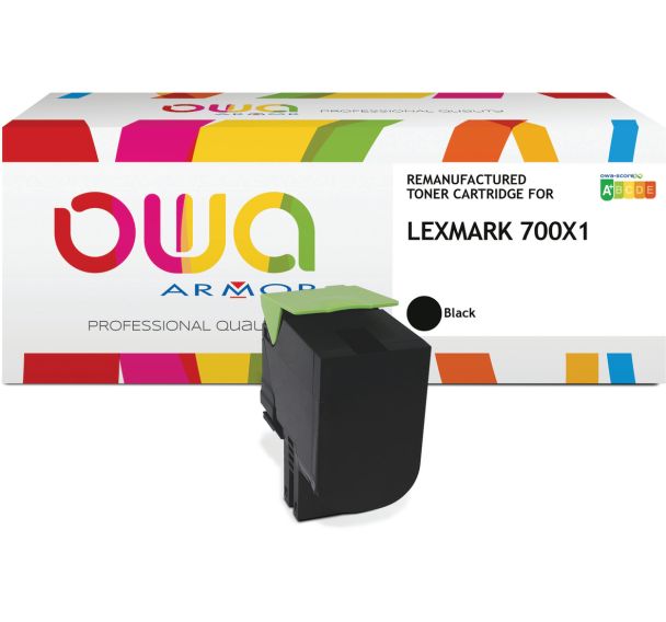 Toner remanufacturé Lexmark 70C0X - Owa