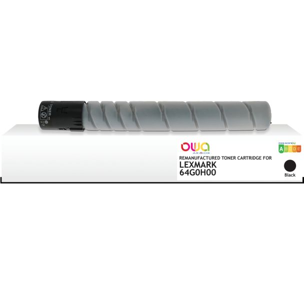 Toner remanufacturé Lexmark MX910/911/912 64G0H00 - Noir