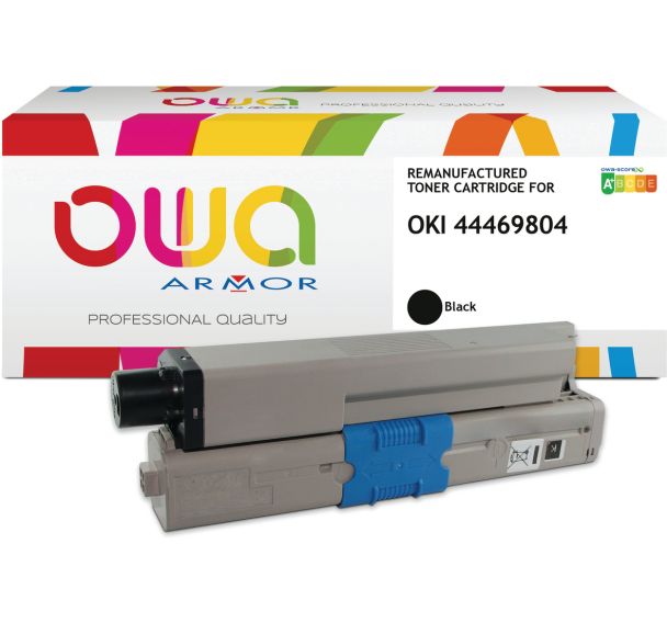 Toner remanufacturé OKI 44469804 - Noir