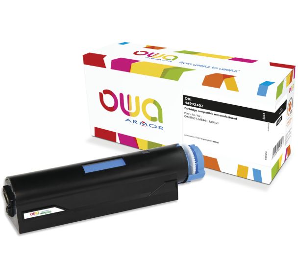 Toner remanufacturé OKI 44992402 - Noir