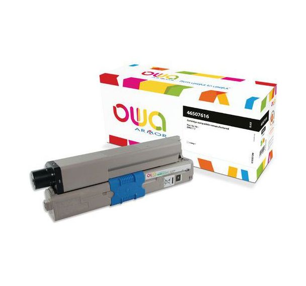 Toner remanufacturé OKI 46507616 - Noir
