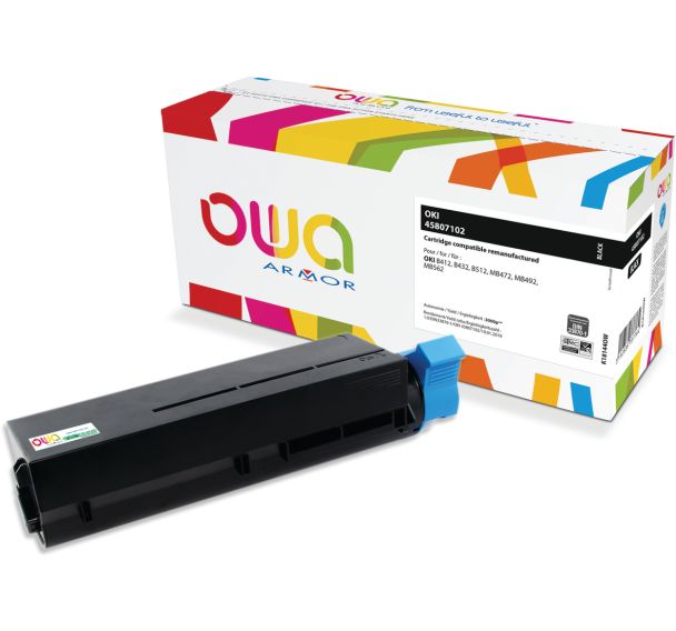 Toner remanufacturé OKI B412 Std - OWA