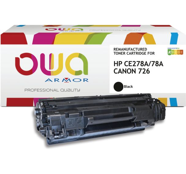 Toner remanufacturé OLYMPIA 0726 - HP CE278A Jumbo - OWA