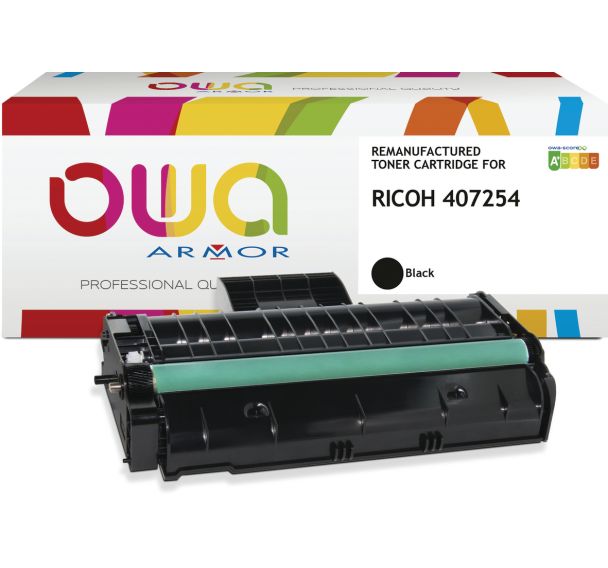 Toner remanufacturé Ricoh 407254 - Noir