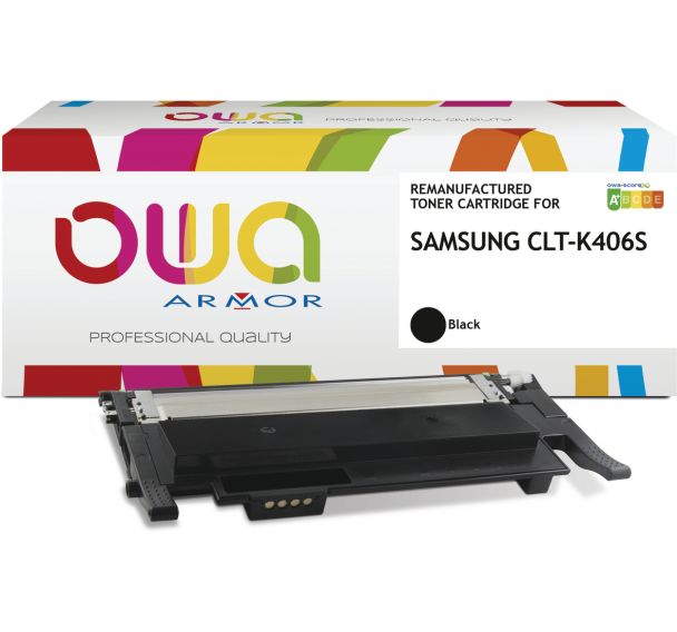 Toner remanufacturé SAMSUNG CLT-K406S/ELS - OWA