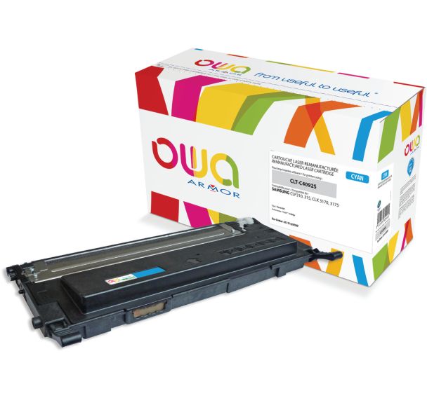Toner remanufacturé Samsung CLT-C4092S/ELS - Cyan - Owa
