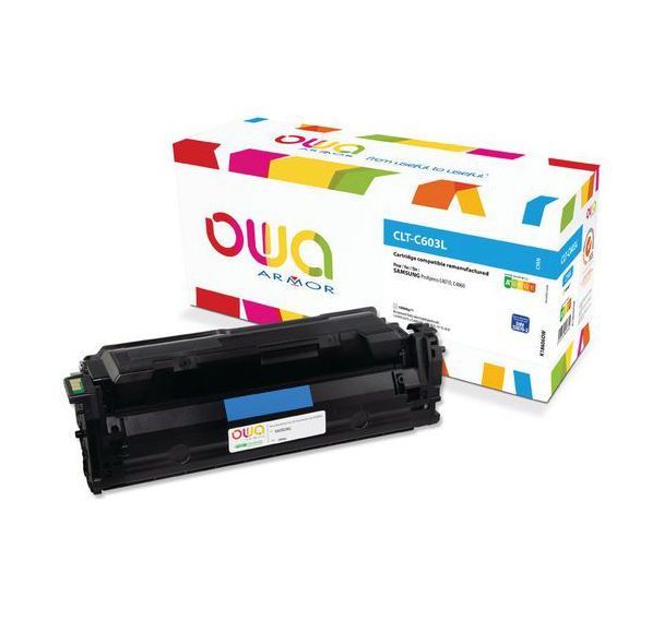 Toner remanufacturé Samsung CLT-C603L/ELS - Cyan - Owa