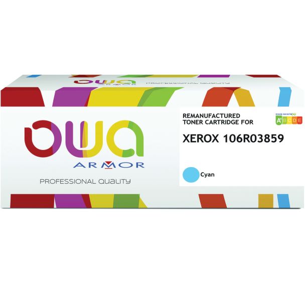 Toner remanufacturé Xerox 106R0385 - Cyan - Cyan