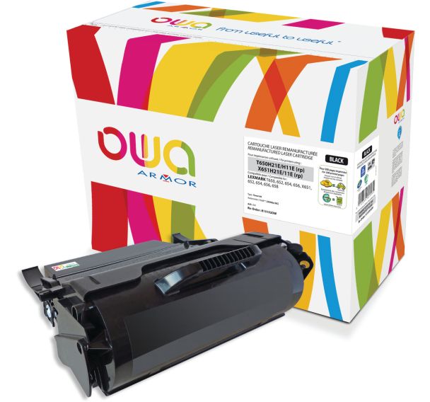 Toner remanufacturé compatible LEXMARK, DELL et TOSHIBA - OWA