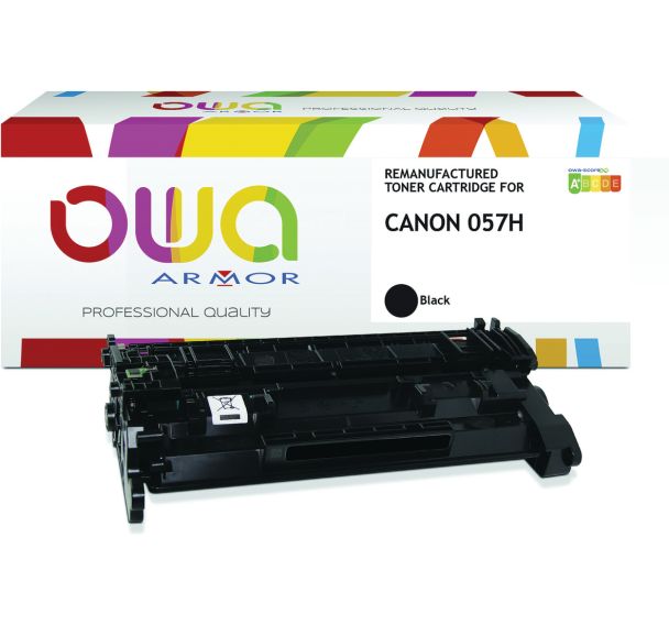 Toner remanufacturé haute capacité Canon 057H - Noir