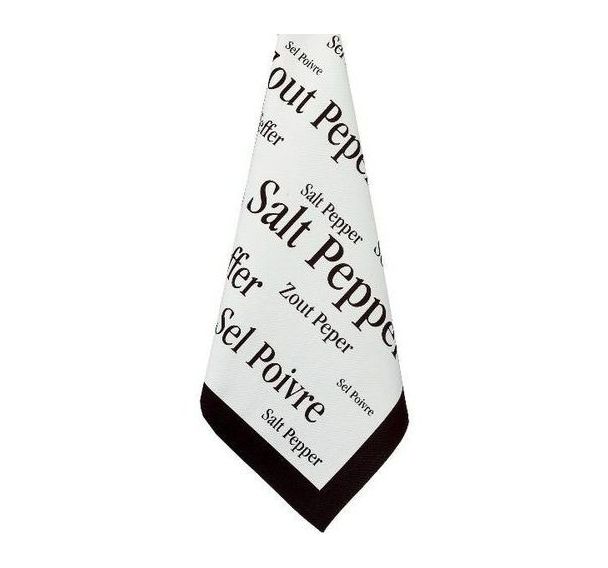 Torchon Sel et Poivre - 50x70cm - Lot de 6