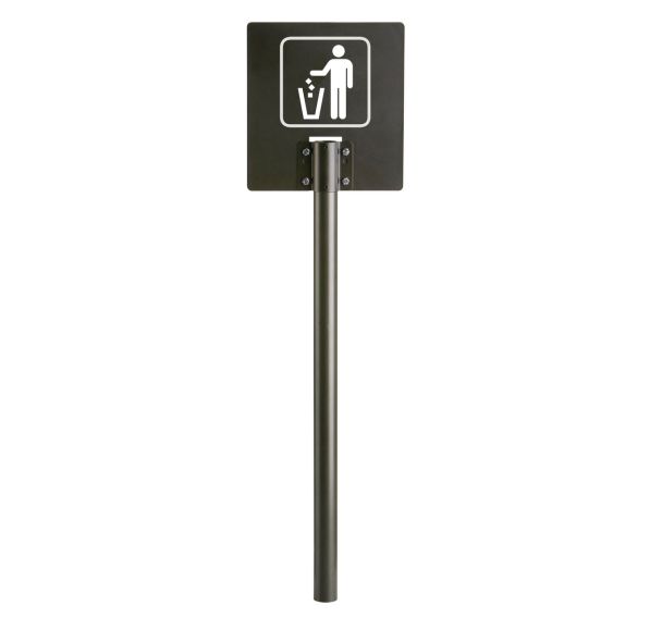Totem point collecte - gris manganese