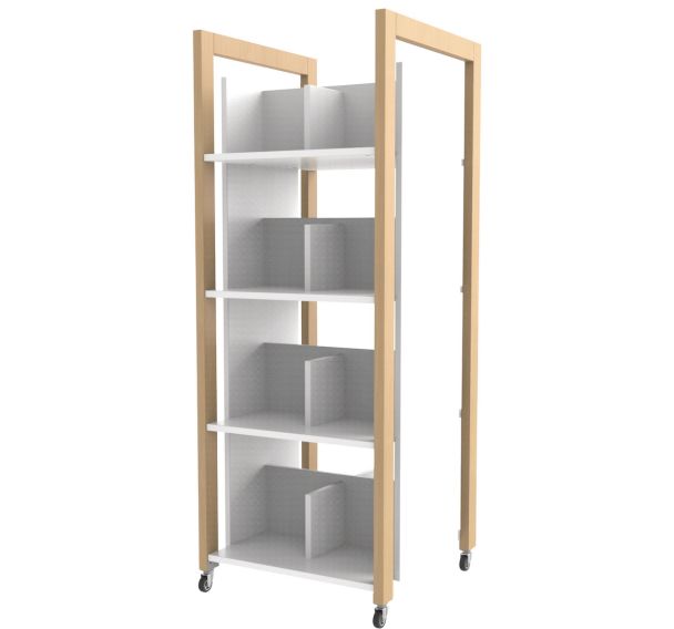 Tour à livres Ellipse structure bois - Manutan Expert