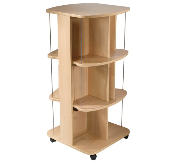 Tour à livres Oscar coloris hêtre - Manutan Expert