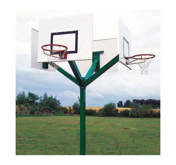 Tour de basket 4 têtes galvanisé à chaud 3,05m sur platine