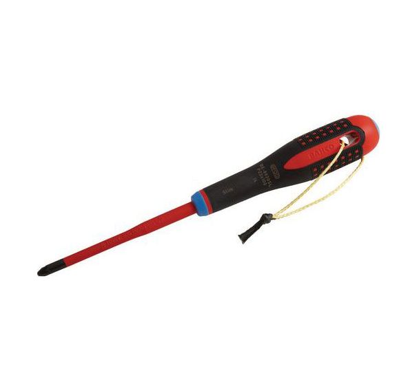 Tournevis ERGO à lame fine Pozidriv cordon Kevlar PZ2