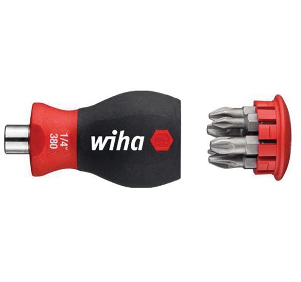 Tournevis Porte embout Stubby avec 6 embouts phillips, Pozidriv
