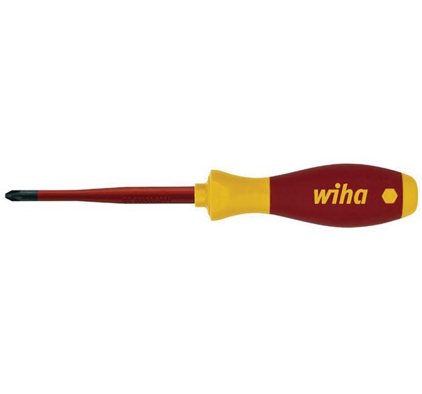 Tournevis SoftFinish electric slimFix isolé Pozidriv - WIHA