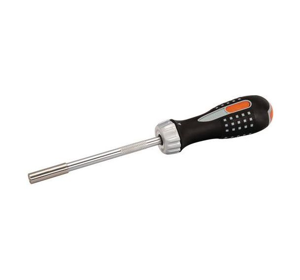 Tournevis à cliquet porte-embouts 1/4" 125mm